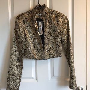 Alice + Olivia cropped jacket. XS. $1098.